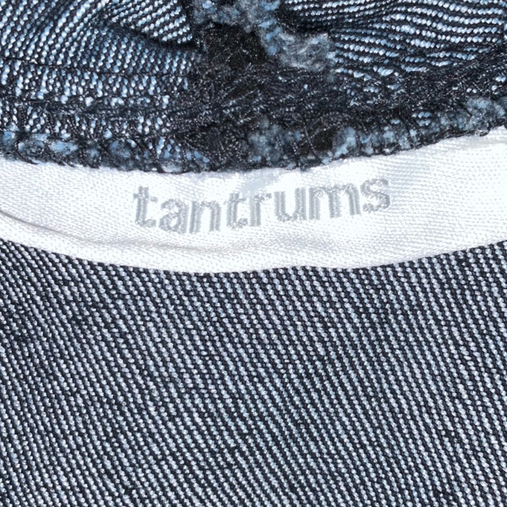 TANTRUMS Denim Jacket w/ruffles & flocking - Picture 6 of 15